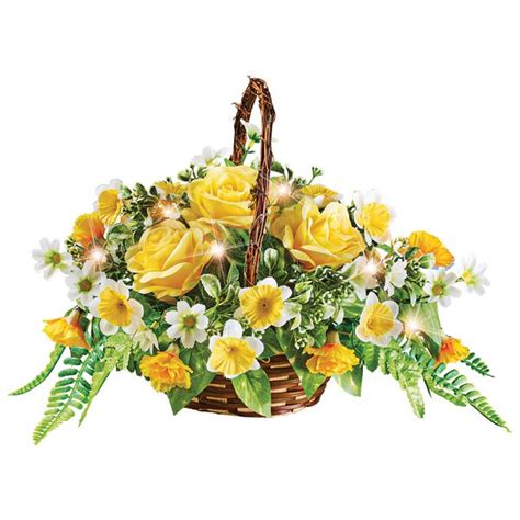 Primrue Fabric Hanging Basket Arrangement In Basket Wayfair Canada