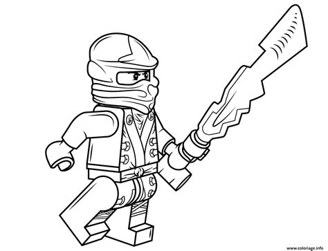 Coloriage Lego Ninjago Cole Jecolorie