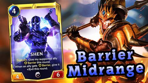 Jarvan Iv Shen Value Barrier Midrange Legends Of Runeterra Youtube