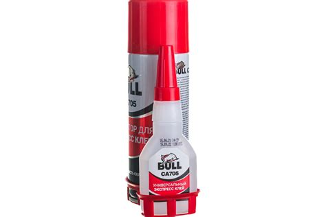 Универсальный экспресс клей Bull с активатором, 50 гр+200 мл BN705_50 ...