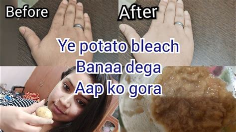 Skin Whitening Potato Facial Bleach Get Fair Spotless Glowing Skin