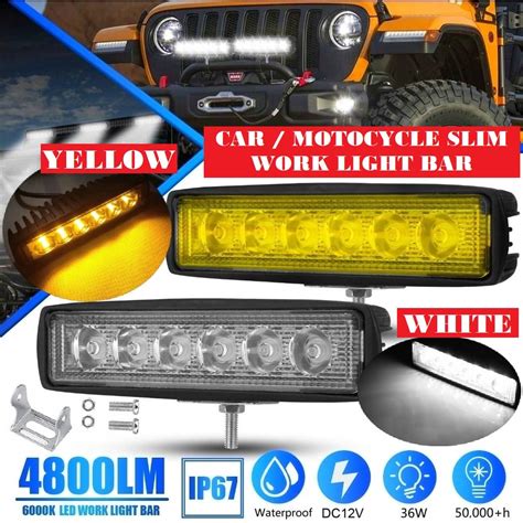 Car Sport Light Fog Lamp Led Spotlight Fog Light Inch Work Light Bar