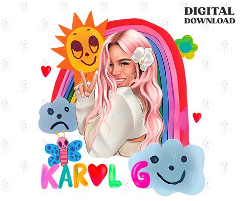 Buy Karol G Png With Pink Hair Manana Sera Bonito New Album Online In