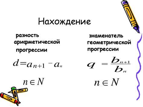 Определение геометрической прогрессии. Формула n-го члена ...