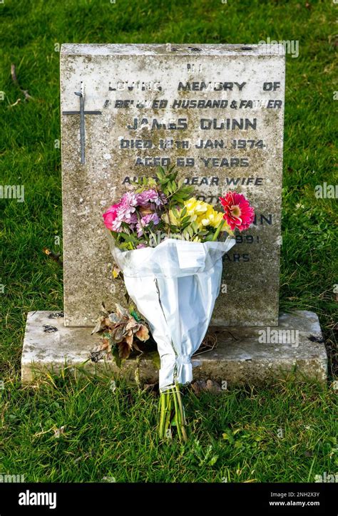 A Family burial plot with flowers Stock Photo - Alamy