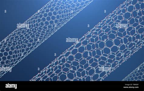 Ilustraci N D De La Estructura Del Tubo De Grafeno Nanotecnolog A