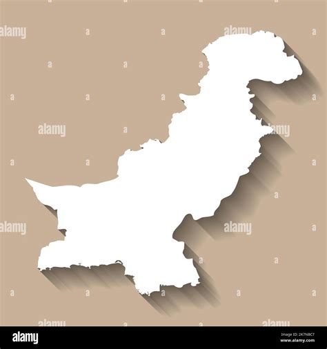 Pakistan Vector Country Map Silhouette Stock Vector Image Art Alamy