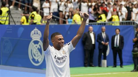 Kylian Mbappe Officially Unveiled As Real Madrid Player In Glittering