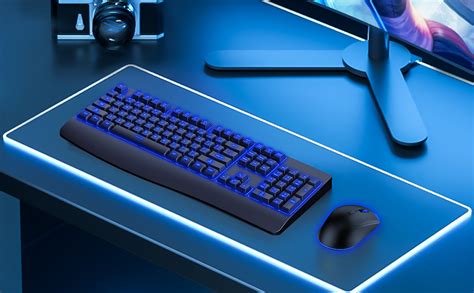 Amazon.com: Wireless Keyboard and Mouse Combo, 7 Backlit Effects, Light ...