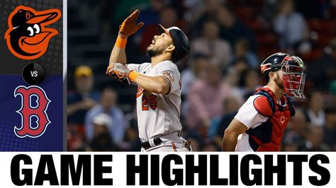 Orioles Vs Red Sox Game Highlights 92722 Mlb Highlights Youtube