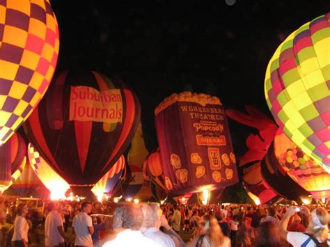 Balloon Glow St Louis MO Cool Event Where The Day Before A Race All The Hot Air Balloon
