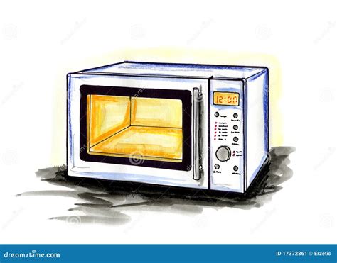 Microwave Oven Stock Illustration Illustration Of Microwave