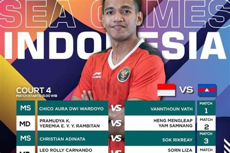 Jadwal Bulu Tangkis Beregu Sea Games Jam Berapa Dan Live Tv Mana