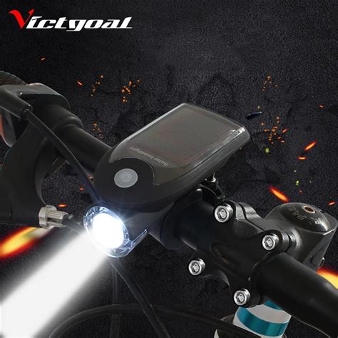 Victgoal Bicycle Light Led Usb Rechargeable Solar Power Cycling