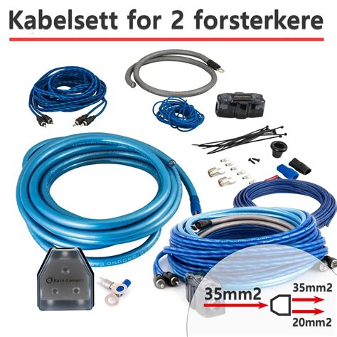 Kabelsett For 2 Forsterkere 35mm2 20mm2 Planethifi No