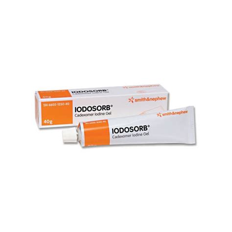 Iodosorb® Cadexomer Iodine Gel Non Adherent Biodegradable 40g Tube