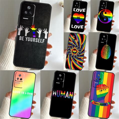 Gay Lesbian Lgbt Rainbow Pride Case For POCO F5 X5 X3 Pro F3 F4 X4 GT