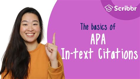 The Basics Of Apa In Text Citations 6th Edition Scribbr 🎓 Youtube