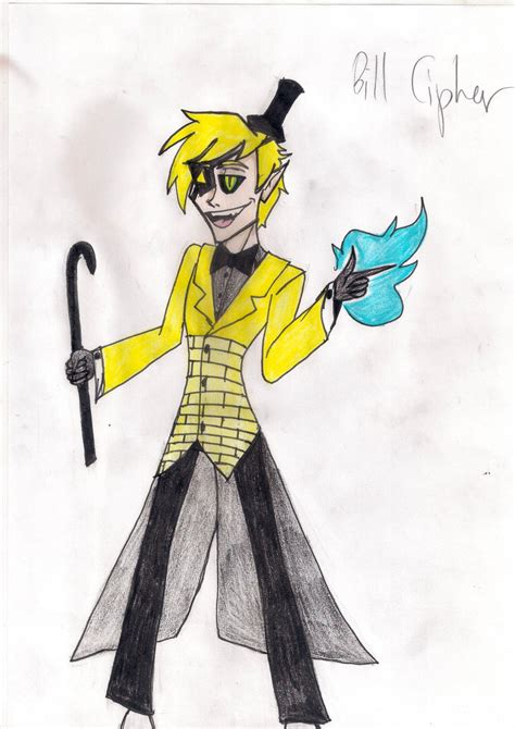 Bill Cipher Humanized By As8bakwthesage On Deviantart