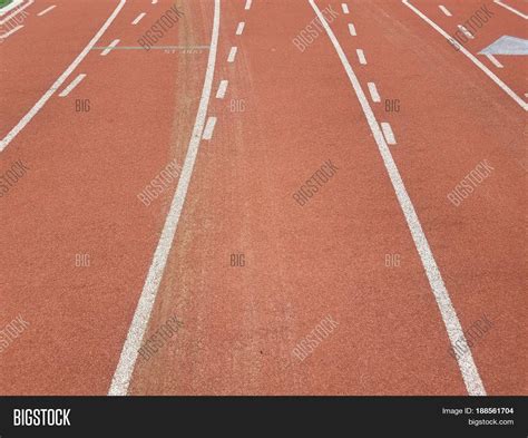 Orange Running Track Image And Photo Free Trial Bigstock