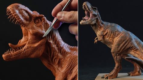 Sculpting Tyrannosaurus Rex Jurassic Park 1993 Youtube