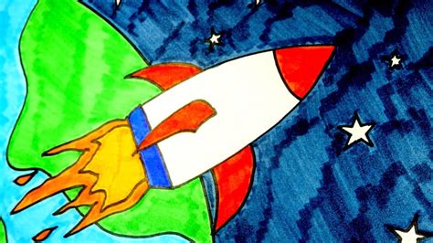 Rocket Drawing For Kids at GetDrawings | Free download