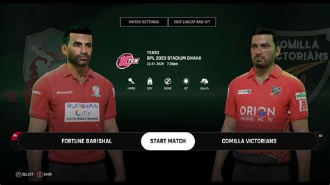 Comilla Victorians Vs Fortune Barishal BPL 2024 Cricket 24 YouTube