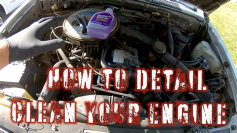 How To Detail Clean Your Engine Bay On Your Car Or Truck Youtube