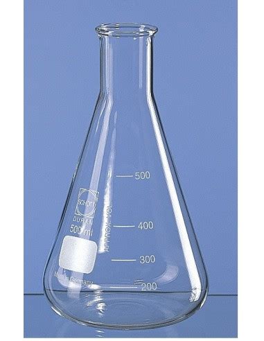 Erlenmeyer Flask 100 Ml Duran Narrow Mouth Beaded Rim Graduation