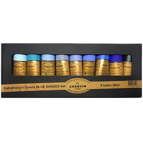 Shop Charvin Extra Fine Oil Set Blue Shades Australia Art Supplies