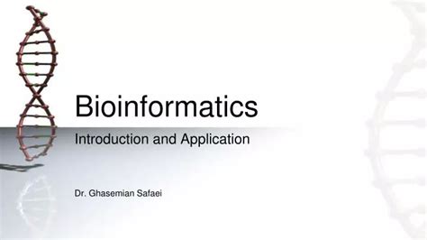 Ppt Bioinformatics Powerpoint Presentation Free Download Id1605688