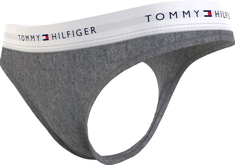 Γυναικείο String Tommy Hilfiger Βαμβακερό Γκρι lingerie shop gr