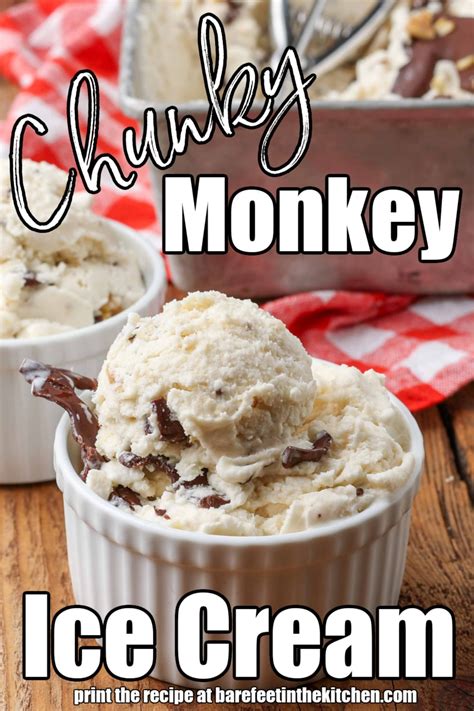 Chunky Monkey Ice Cream - Barefeet in the Kitchen