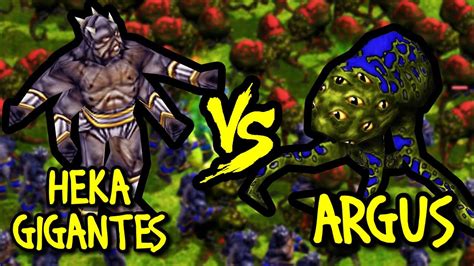 200 HEKA GIGANTES Vs 200 ARGUS Age Of Mythology YouTube