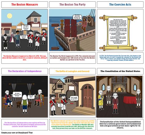 American Revolution Storyboard Por E69eea7b