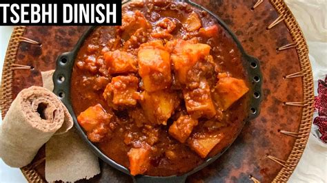 Easy And Delicious Tsebhi Dinish Recipe Dinich Wot Spicy Potato Stew