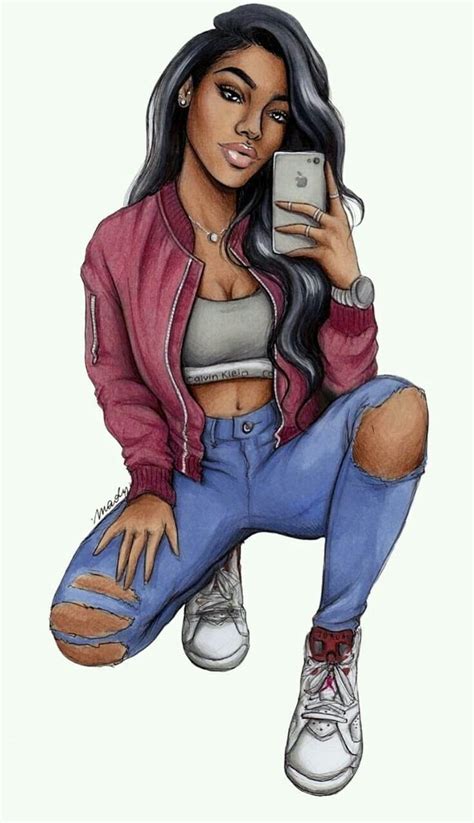 Dope Girl Drawings 41 Best Of Dope Girl Drawings Ideas Dope Girl Cartoon Hd Phone Wallpaper