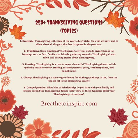 300 Thanksgiving Questions To Ask To Strengthen Relationships