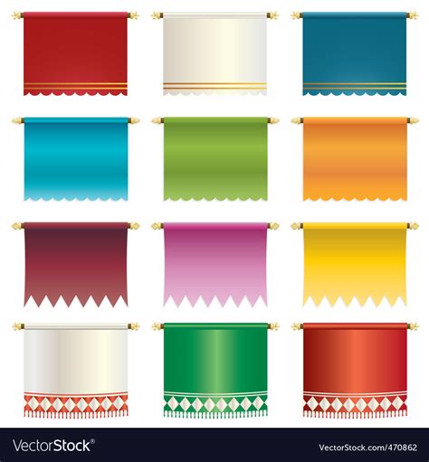 Hanging banners Royalty Free Vector Image - VectorStock