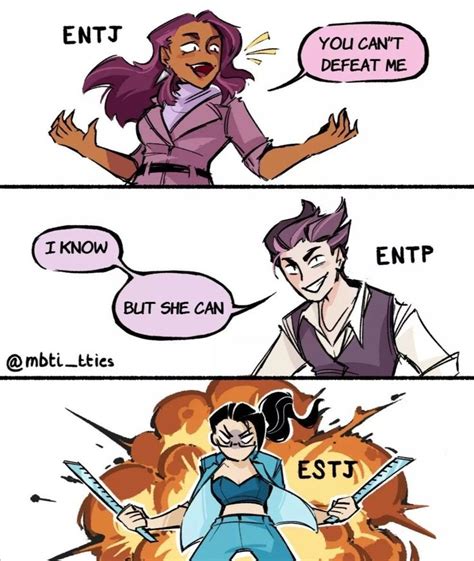 Mbti Fanart Of Entj And Entp Entp Personality Type Myers Briggs