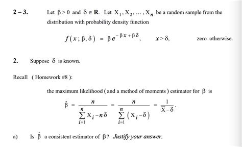 Solved 2 3 Let 0 And E R Let XI X2 Distribution Chegg