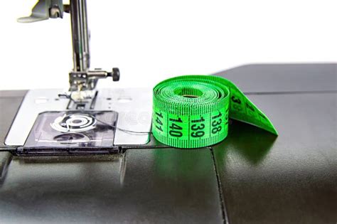 Tailors Measuring Meter On A Sewing Machine Stock Image Image Of