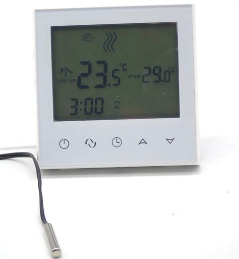 Lcd Touch Programmable Floor Heating Thermostat For Underfloor Warm System Grandado