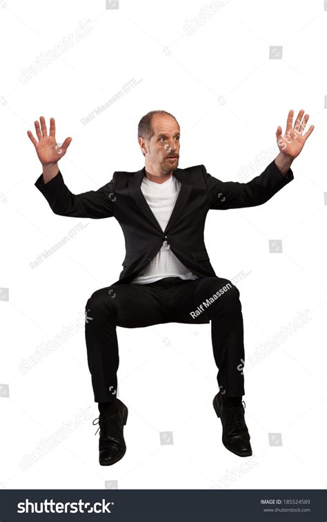 Businessman Free Fall Position Isolated On Stock Photo 185524589 ...