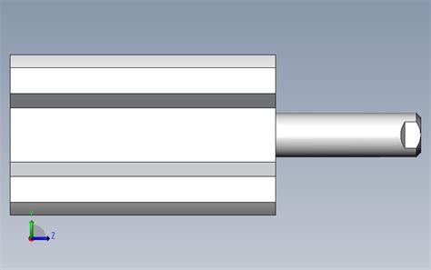 气缸cq2b20 40d Solidworks 2009 模型图纸下载 懒石网