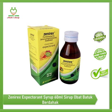 Jual Zenirex Expectorant Syrup 60ml Sirup Obat Batuk Berdahak