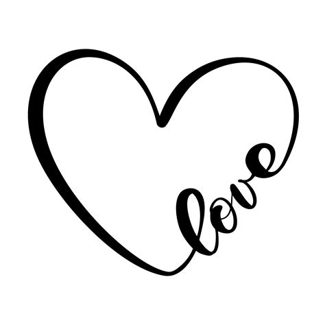 Cursive Heart Svg