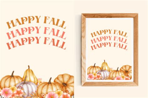 Happy Fall Halloween Printable Graphic By Sillkkart · Creative Fabrica