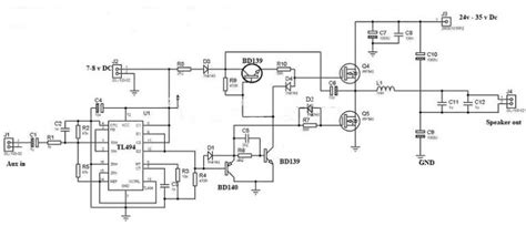 Class D Amplifier Circuit Working Types Efficiency And Advantages