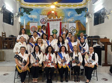 Gran Logia Femenina de Tabasco entrega gran carta patente en Yucatán